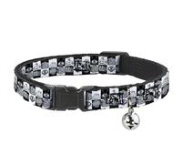 Buckle-Down BAC-W31810-NM Breakaway - Collar para Gato, 1,27 cm de Ancho, para cuellos de 20 a 30 cm, tamaño Mediano, diseño de Robots