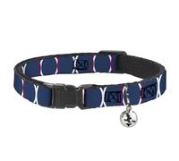 Buckle-Down BAC-W31813-NM Breakaway - Collar para Gatos, 1,27 cm de Ancho, para cuellos de 20 a 30 cm, tamaño Mediano, Anillos