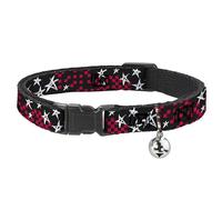 Buckle-Down BAC-W31994-NM Breakaway - Collar para Gato, 1,27 cm de Ancho, para cuellos de 20 a 30 cm, tamaño Mediano, Estrellas