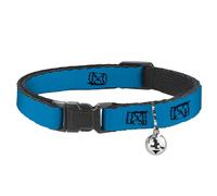 Buckle-Down BAC-W32054-NM Breakaway Cat - Collar para Gatos, 1,27 cm de Ancho, para cuellos de 20 a 30 cm, tamaño Mediano, Color Turquesa