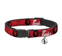 Buckle-Down BAC-W32207-NM Breakaway - Collar para Gato, 1,27 cm de Ancho, para Cuello de 20 a 30 cm, tamaño Mediano, Che Guevara