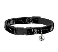 Buckle-Down BAC-W32641-NM Breakaway - Collar para Gato, 1,27 cm de Ancho, Cuello Mediano, Color zodíaco