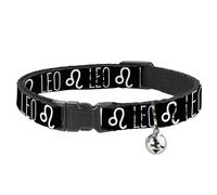 Buckle-Down BAC-W32655-NM Breakaway - Collar para Gato, 1,27 cm de Ancho, Cuello Mediano, Zodiac Leo