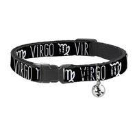 Buckle-Down BAC-W32658-NM Breakaway - Collar para Gato (1,27 cm, Cuello-Mediano, Talla Mediana de 20,32 cm), diseño de Signo del Zodiaco Virgo