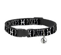 Buckle-Down BAC-W32678-NM Breakaway - Collar para Gato (tamaño Mediano, 1,27 cm), diseño de Pistolas del Zodiaco