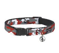 Buckle-Down BAC-W32938-NM Breakaway - Collar para Gato, 1,27 cm de Ancho, Cuello Mediano, Camuflaje