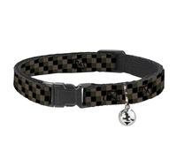 Buckle-Down BAC-W32982-NM Breakaway - Collar para Gato, 1,27 cm de Ancho, Cuello Mediano, Cuadros