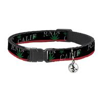 Buckle-Down BAC-W32987-NM Breakaway - Collar para Gato (Ancho, 1,27 cm, Cuello-Mediano, California)