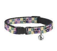 Buckle-Down BAC-W33201-NM Breakaway - Collar para Gato (Talla Mediana del Cuello, 1,27 cm)