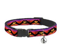 Buckle-Down BAC-W33409-NM Breakaway - Collar para Gato, 1,27 cm de Ancho, Cuello-Medio, Corazones