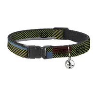 Buckle-Down BAC-W33411-NM Breakaway - Collar para Gato (Talla Mediana de Cuello, 22 cm, Ancho: 20,32 cm), diseño de Rayas