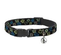 Buckle-Down BAC-W34242-NM Breakaway - Collar para Gato, 1,27 cm de Ancho, Cuello-Medio, Hibisco
