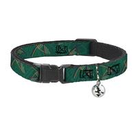 Buckle-Down BAC-W34295-NM Breakaway - Collar para Gato, 1,27 cm de Ancho, Cuello Mediano, Oregon