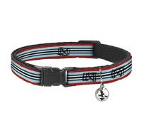 Buckle-Down BAC-W34504-NM Breakaway - Collar para Gato (Talla Mediana de Cuello: 22 cm, con Rayas)