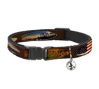 Buckle-Down BAC-W34550-NM Breakaway - Cuello de Gato de 1,27 cm de Ancho, Cuello Mediano, Tabla de Surf