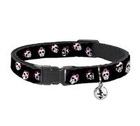 Buckle-Down BAC-W34568-NM Breakaway - Collar para Gato, 1,27 cm de Ancho, Cuello Mediano, Calaveras de azúcar