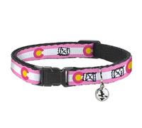 Buckle-Down BAC-W35526-NM Breakaway - Collar para Gato (Talla Mediana del Cuello, 1,27 cm)