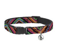 Buckle-Down BAC-W35547-NM Breakaway - Collar para Gato (Talla Mediana de Cuello: 20-30 cm), diseño de Gato