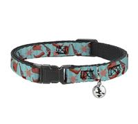 Buckle-Down BAC-W37108-NM Breakaway - Collar para Gato, 1,27 cm de Ancho, Cuello-Medio, Sheriff