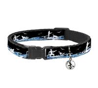 Buckle-Down BAC-W37117-NM Breakaway - Cuello de Gato de 1,27 cm de Ancho, Cuello-Medio, Tabla de pádel Sup