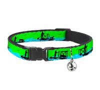 Buckle-Down BAC-W37119-NM Breakaway - Cuello de Gato de 1,27 cm de Ancho, Cuello-Medio, Tabla de pádel Sup