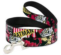 Buckle-Down Batman Caped Crusader Pet Leash, 6" x 1.5"