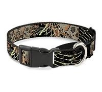 Buckle-Down BD Die Hard Skull 02 Martingale Collar para Perro, 3,8 cm de Ancho, Cuello: 45 a 81 cm