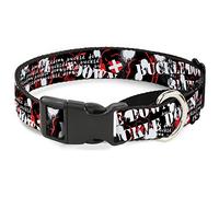 Buckle-Down BD Punk Martingale Collar para Perro, 2,5 cm de Ancho, Cuello Grande de 38 a 66 cm