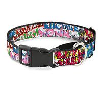 Buckle-Down BD Tag Martingale Collar para Perro, 2,5 cm de Ancho, Cuello pequeño