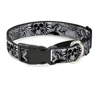 Buckle-Down BD Werewolves Martingale Collar de Perro, 3,8 cm de Ancho, para Cuello pequeño, de 33 a 46 cm