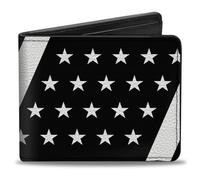 Buckle-Down Billetera Bifold Americana, Multi, 4 x 3.5 Pulgadas, Multi, 4 x 3.5 Pulgadas, Billetera Bifold Americana