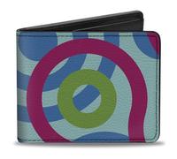 Buckle-Down Billetera Bifold Bullseye para hombre, 4" x 3.5"