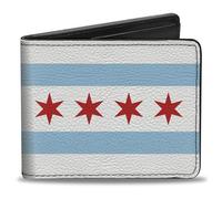 Buckle-Down Billetera Bifold Chicago para hombre, 10,1 cm x 8,89 cm