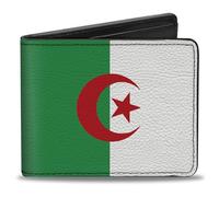 Buckle-Down Billetera Bifold para hombre Argelia, 4"x 3.5"