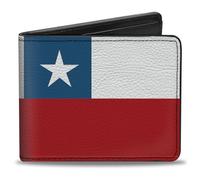 Buckle-Down Billetera Bifold para hombre Chile, 4" x 3.5"
