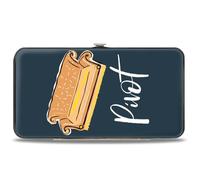 Buckle-Down Billetera con bisagra para mujer, 7 x 4 pulgadas, Amigos, 7" x 4", Buckle-down Cartera con bisagra - Amigos