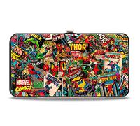 Buckle-Down Billetera con bisagra-Vengadores para Mujer, Multicolor