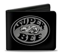 Buckle Down Billetera Esquivar rombo laserlite Negro/plata puw: dodge súper logo abeja Negro/grises/blanco Talla única Multi