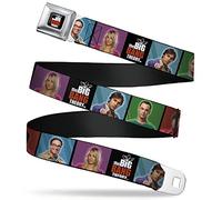 Buckle Down Bloques de caracteres bbt la cinturón del cinturón de seguridad w logotipo para niños Estándar Multicolor