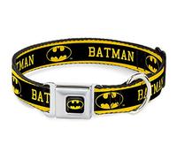 Buckle Down BMC Batman Negro/Amarillo Collar de Perro