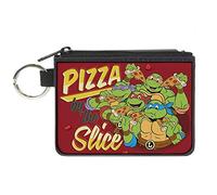 Buckle-Down Buckle-Down - Cartera con Cremallera, Accesorio Grande, Tortugas Ninja, 20.3 x 12.7 cm, Tortugas Ninja, 4.25" x 3.25"
