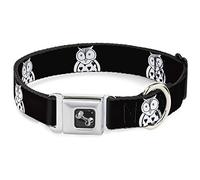 Buckle-Down - Búho para Perro, tamaño Grande, Color Negro y Blanco