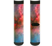 Buckle-Down Calcetines unisex para adultos, collage espacial Supernova, Crew