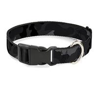 Buckle-Down Camo - Collar de plástico con Clip de carbón, 1/2" de Ancho, para Cuello, Talla pequeña, 15,2 cm
