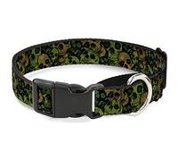 Buckle-Down Camo - Collar para Perro, Color Naranja
