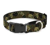 Buckle-Down Camo - Collar para Perro, Color Naranja