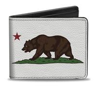 Buckle-Down Cartera Bifold California para hombre, 10,1 cm x 8,89 cm