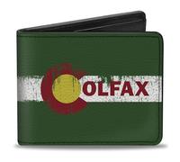 Buckle-Down Cartera Bifold Colorado para hombre, 10,1 cm x 8,89 cm