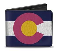 Buckle-Down Cartera Bifold Colorado para hombre, 10,1 cm x 8,89 cm