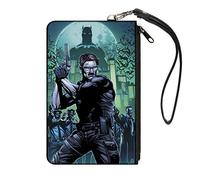 Buckle-Down Cartera con Cremallera Batman Detective Gordon Accesorio Grande, Batman Detective Gordon, 8 x 5 Pulgadas, Multicolor, 4.25" x 3.25", Buckle-Down Monedero de Lona Batman Detective Gordon